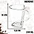 Caneca De Vidro Coração 240ml + Pires De Bambu Coração 12,5 Cm - Imagem 3