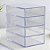 Organizador 4 Gavetas Divisórias + Porta Oculos Acrilico Transparente - Imagem 2