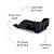 Kit Pia Compacto Escorredor 4 Pratos Dispenser Lixeira 2,5l Cor Preto - Imagem 4