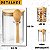 Pote De Vidro Redondo Tampa Bambu Hermético C/ Colher 620ml - Imagem 2