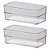 Kit 2 Organizador Modular Paramount Diamond Gavetas Talheres - Imagem 1
