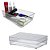 Kit 2 Organizador Modular 22x15cm Paramount Diamond Gavetas Talheres - Imagem 2