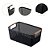 Kit 2 Cesto De Armazenamento Decoração De Cesta Multiuso 27x18cm Preto - Imagem 2