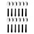 12 Colher De Mesa Inox Tramontina Leme Preto - Imagem 1
