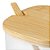 Kit 2 Açucareiro Sense Tampa De Bambu 200ml Transparente - Imagem 7