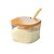 Kit 2 Açucareiro Sense Tampa De Bambu 200ml Transparente - Imagem 8