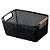 Kit 2 Cesto De Armazenamento Decoração De Cesta Multiuso Preto - Imagem 2