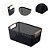 Kit 2 Cesto De Armazenamento Decoração De Cesta Multiuso Preto - Imagem 3