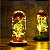 Luminária Rosa Encantada A Bela E  A Fera 24x12cm Disney - Imagem 6
