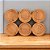 Kit Porta Copos Redondos De Bambu – 6 Peças Elegantes Para Mesa Ou Bar - Imagem 2
