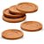 Kit Porta Copos Redondos De Bambu – 6 Peças Elegantes Para Mesa Ou Bar - Imagem 4