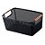 Kit 2 Cesto De Armazenamento Decoração Multiuso 36x22cm Preto - Imagem 8