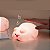 Luminária Abajur Led Porquinho Silicone Cúpula Usb Cor Rosa - Imagem 7