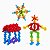 Brinquedo Montar Estrelas Educativo Criativo100 Pcs Colorido - Imagem 3