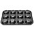 Kit 2 Formas Antiaderentes Com 12 Cavidades Cupcakes Grafite - Imagem 4