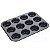 Kit 2 Formas Antiaderentes Com 12 Cavidades Cupcakes Grafite - Imagem 5