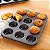 Kit 2 Formas Antiaderentes Com 12 Cavidades Cupcakes Grafite - Imagem 2