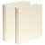 Kit 2 Livro Caixa Porta Objetos Decoração 32x23cm Marfim - Imagem 1
