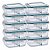 10 Potes De Vidro Hermético 1040 Ml C/divisória Para Marmita - Imagem 1