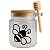 Pote De Mel Com Tampa Hermética De Bambu C/ Etiqueta 250 Ml - Imagem 2