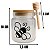 Pote De Mel Com Tampa Hermética De Bambu C/ Etiqueta 250 Ml - Imagem 3