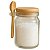 Pote Hermético Vidro 100ml C/tampa Bambu E Colher P/ Tempero - Imagem 6