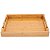 Bandeja De Bambu Retangular Grande 35x25 Cm C/alças Douradas - Imagem 5