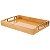 Bandeja De Bambu Retangular Grande 35x25 Cm C/alças Douradas - Imagem 4