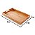 Bandeja De Bambu Retangular 33x22cm Com Alça Para Servir - Imagem 2
