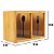 Porta Utensílios E Talheres 100% Bambu C/ Visor Transparente - Imagem 2