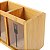 Porta Utensílios E Talheres 100% Bambu C/ Visor Transparente - Imagem 7