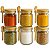 6 Potes Herméticos De Vidro 100ml C/tampa De Bambu Temperos - Imagem 8