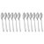 Kit 12 Faca + 12 Garfos Para Churrasco Lamina Aco Inox - Imagem 3