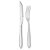 Kit 12 Faca + 12 Garfos Para Churrasco Lamina Aco Inox - Imagem 1