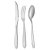 Kit 12 Faca + 12 Garfo + 12 Colher Para Churrasco Lamina Aco Inox - Imagem 1