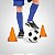 Kit Treino De Futebol Com 4 Cones + 1 Bola + 8 Pinos Laranja - Imagem 8