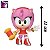 Amy Rose Sonic Boneca Fandom Box Colecionável - Imagem 3