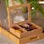 Kit 2 Organizador De Cha De Bambu C/ 6 Divisoes  21x16x7,5 Cm - Imagem 2