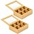 Kit 2 Organizador De Cha De Bambu C/ 6 Divisoes  21x16x7,5 Cm - Imagem 1