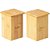 Kit 2 Pote Porta Açúcar E Sal De Bambu Decoração Cozinha Multiuso - Imagem 1
