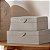 Caixa Decorativa 22,5 X 14,5 X 9 Cm Couro Texturizado Cinza - Imagem 5