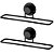Kit 2 Porta Toalha Rosto Banheiro Lavabo Fixação Adesivo 25 Cm - Imagem 1