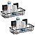 Kit 2 Suportes Prateleira Para Shampo C/ Adesivo Super Forte - Imagem 1