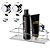 Kit Porta Shampoo + Gancho Multiuso Banheiro Fixação Adesivo - Imagem 1