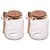Kit 2 Pote Hermético De Vidro 250ml C/tampa Cortiça E Colher Para Temperos - Imagem 1