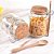 Kit 2 Pote Hermético De Vidro 250ml C/tampa Cortiça E Colher Para Temperos - Imagem 2