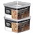 2 Pote Hermético Multiuso Lumini Quadrado Paramount 830 Ml - Imagem 1