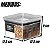 2 Pote Hermético Multiuso Lumini Quadrado Paramount 830 Ml - Imagem 2