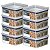 6 Potes Herméticos Multiuso Lumini Quadrado Paramount 1060ml - Imagem 1