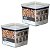 2 Potes Hermético Multiuso Lumini Quadrado Paramount 2.195ml - Imagem 1